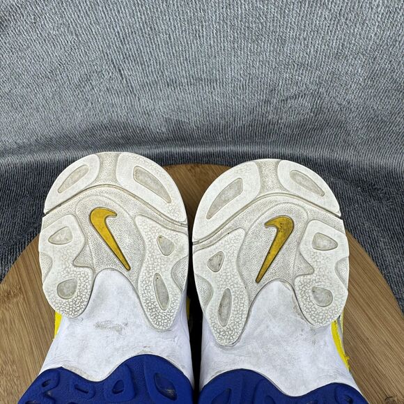 Nike Air Max Speed Turf Shoes Youth 4.5Y White Blue Yellow Training DZ4448-100 - Picture 8 of 10